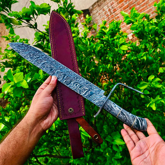 Handcrafted Machete Knife – Heavy-Duty Full Tang Chopping Blade | Thewizcrafts