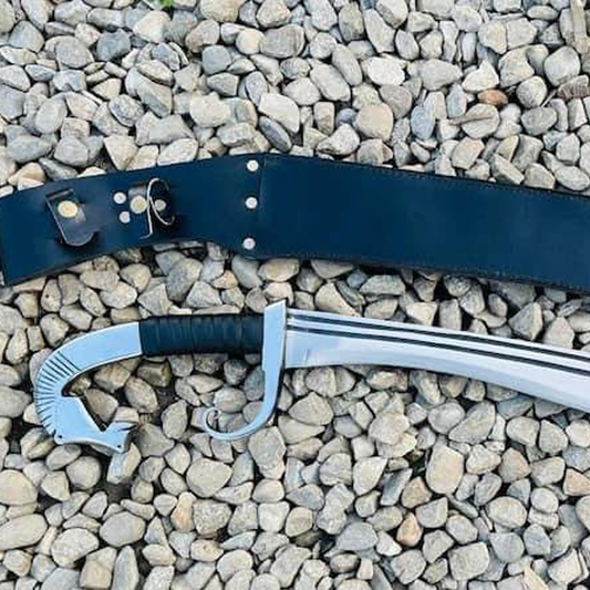 Handcrafted Falcata Sword – Ancient Iberian Curved Blade | Thewizcrafts