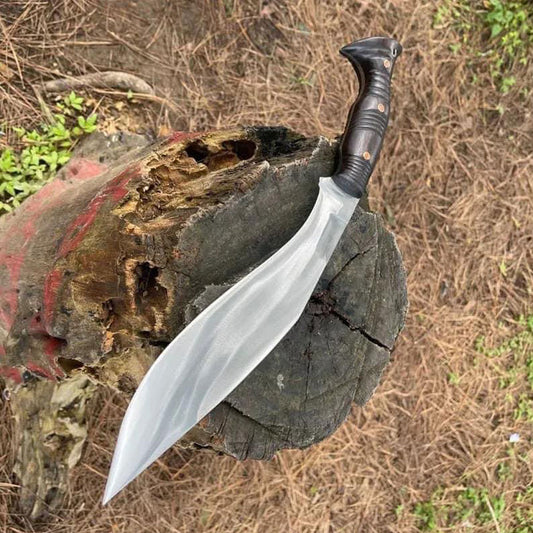 Handmade fully functional Kukri knife with wooden handle high sharpness