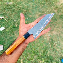 Custom Handmade Copper Damascus chef knife