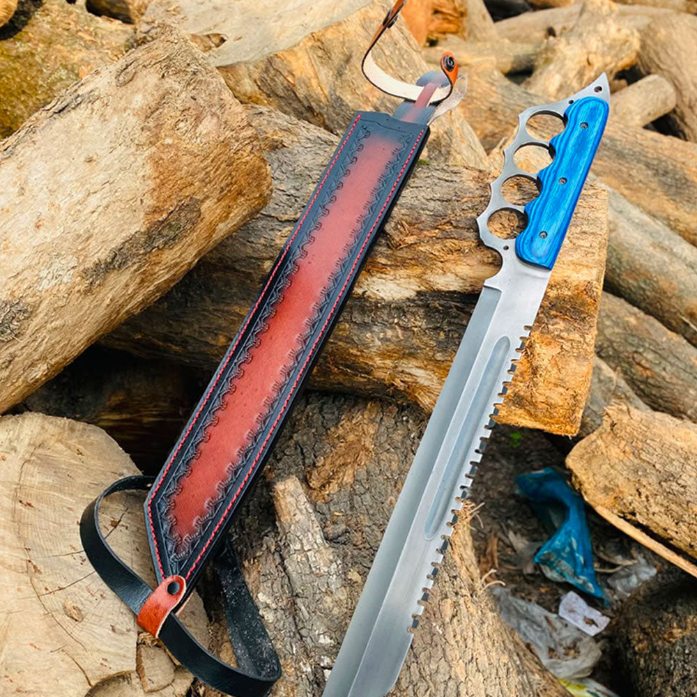Handcrafted Machete Knife – Heavy-Duty Full Tang Chopping Blade | Thewizcrafts