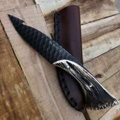 Handmade Stag horn hunting knife