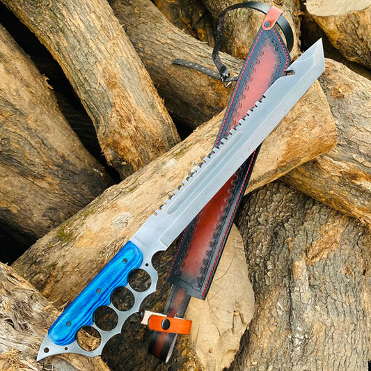 Handcrafted Machete Knife – Heavy-Duty Full Tang Chopping Blade | Thewizcrafts
