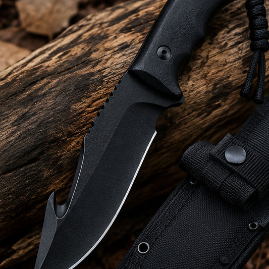 Gut hook skinner knife